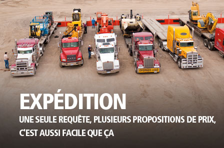 EXPÉDITION UNE SEULE REQUÊTE, PLUSIEURS PROPOSITIONS DE PRIX, C'EST AUSSI FACILE QUE ÇA
