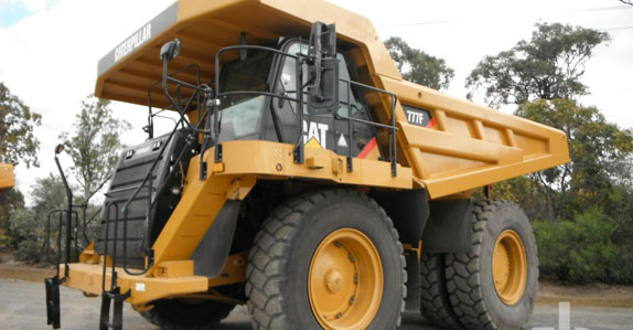 This Caterpillar rock truck is sold
