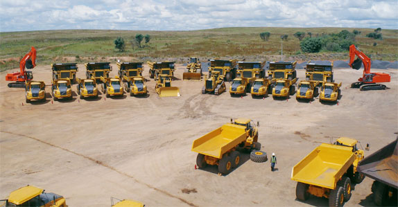 Large selection of mining equipment, including rock trucks and articulated dump trucks selling at our auctions