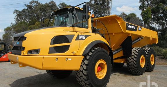 olvo A40F 6x6 articulated dump truck sold for AU$475,000
