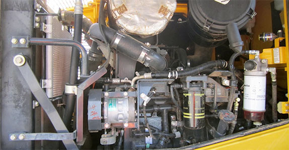Hydraulic system and engine