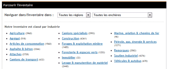 Sélectionnez une industrie